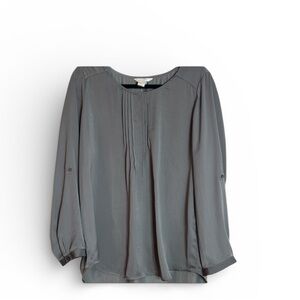Classic NWT Grey blouse CJ Banks SIZE 14W office business casual staple piece